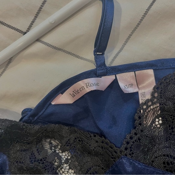 La Vie En Rose Slip Dress size xs blue - Picture 3 of 3